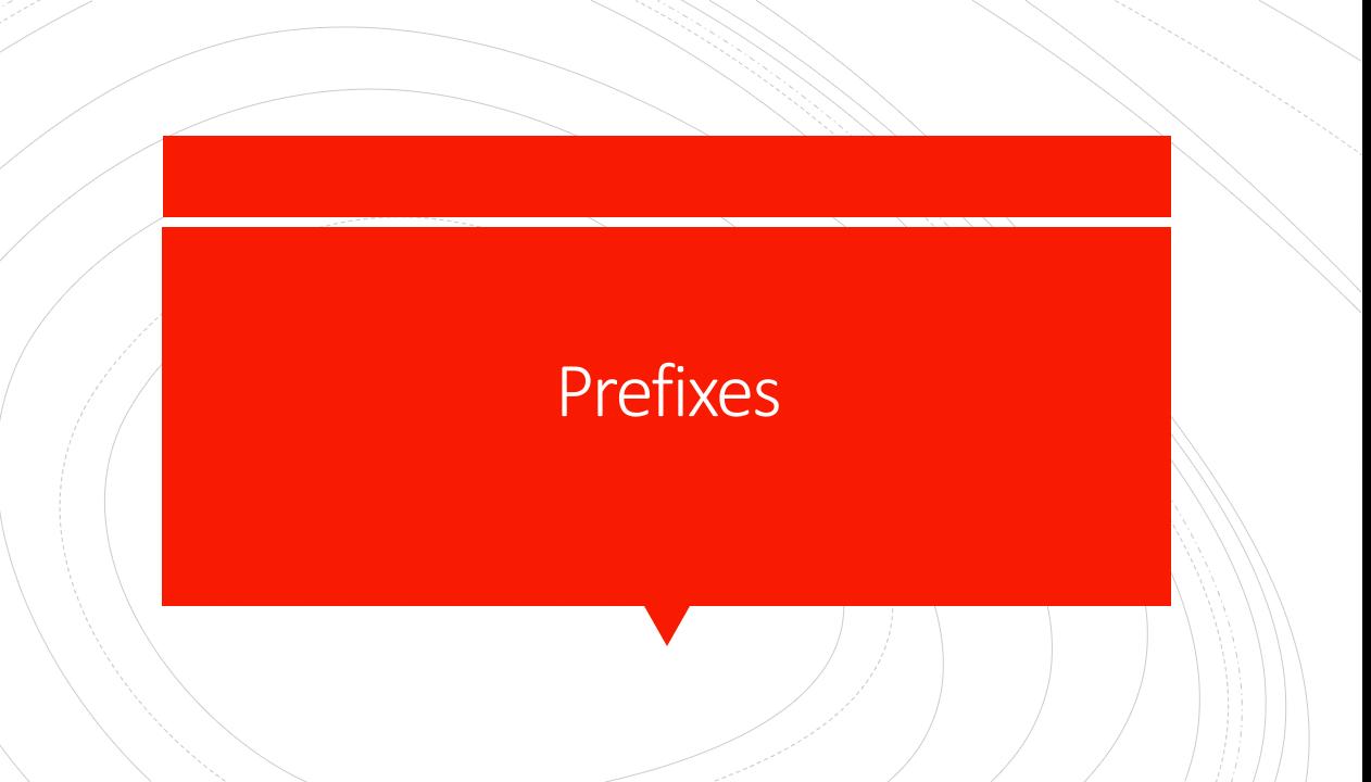 Important Prefixes for Medicos