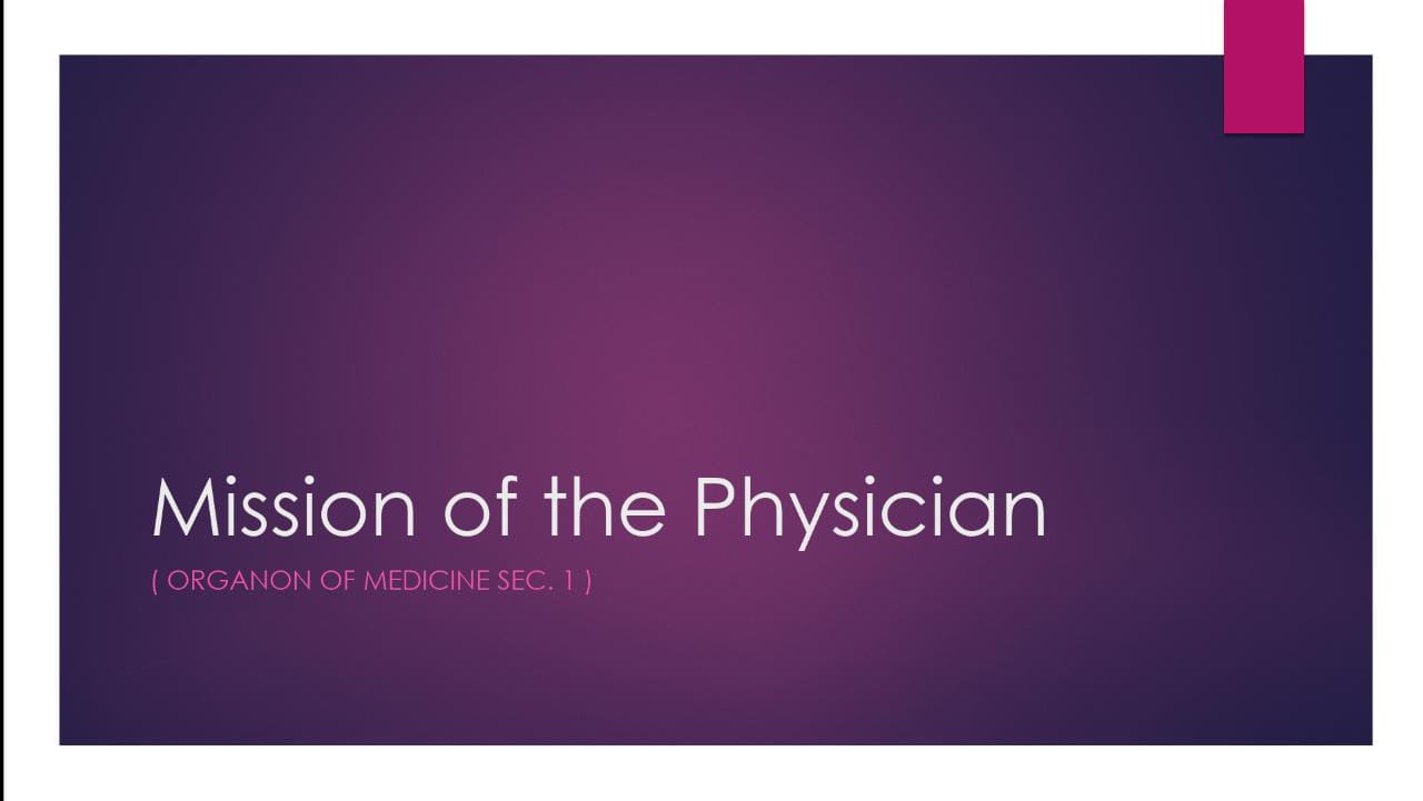 Mission Of the Physician