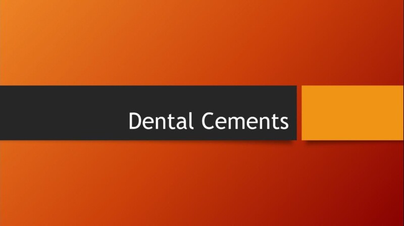 Dental Cements