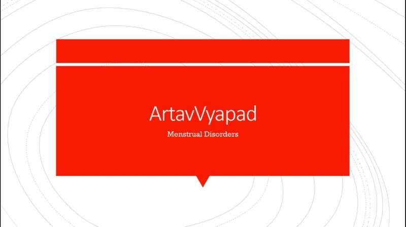 Artavavyapad or Menstrual Disorders