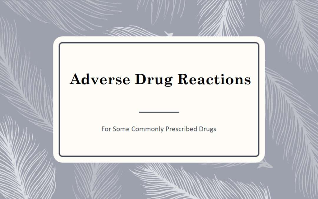 Adverse Drug Reactions