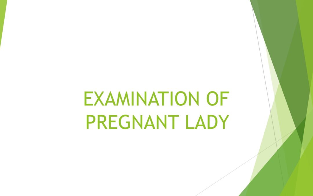 EXAMINATION OF PREGNANT LADY