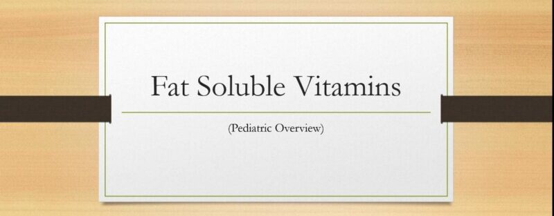 fat soluble vitamins