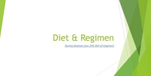Diet and regimen