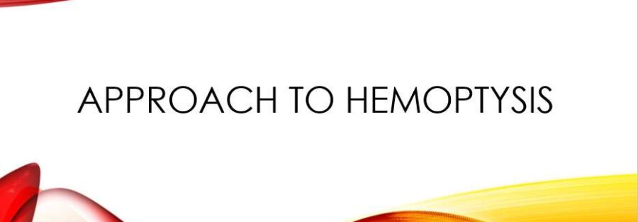 hemoptysis
