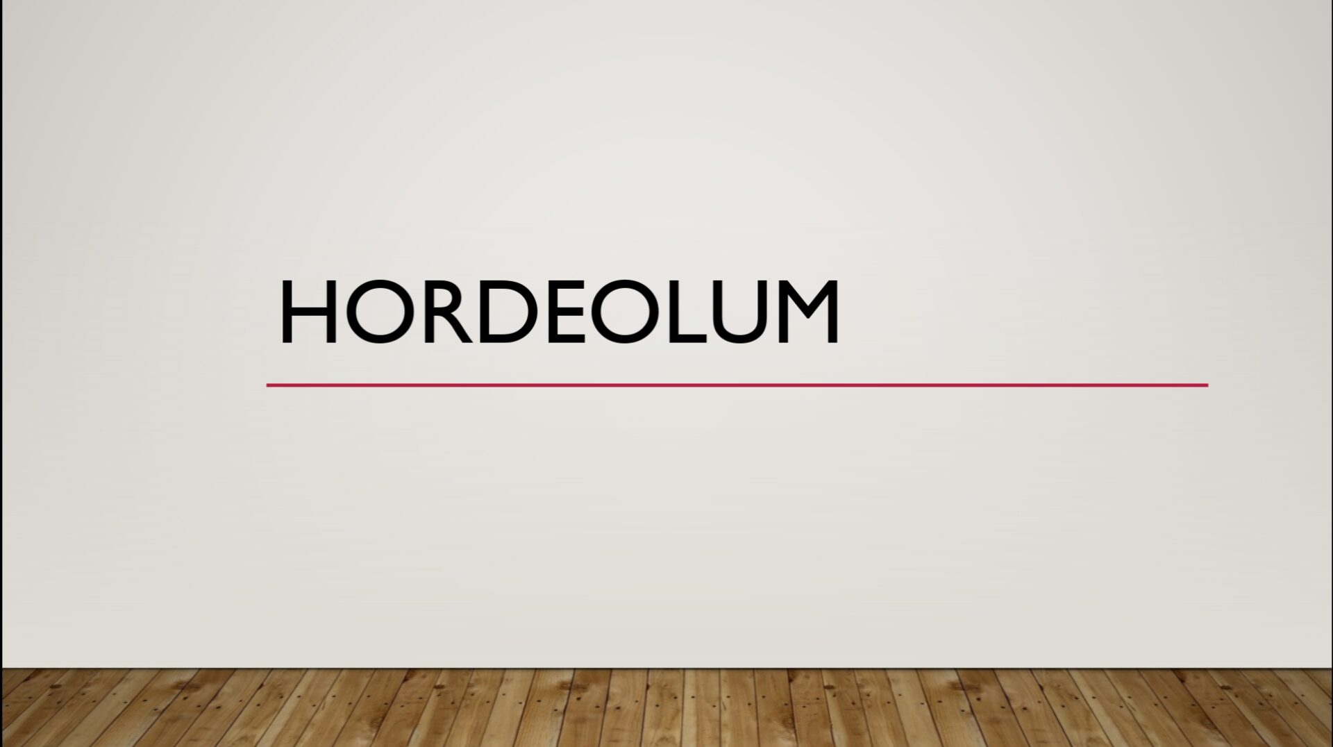 Hordeolum