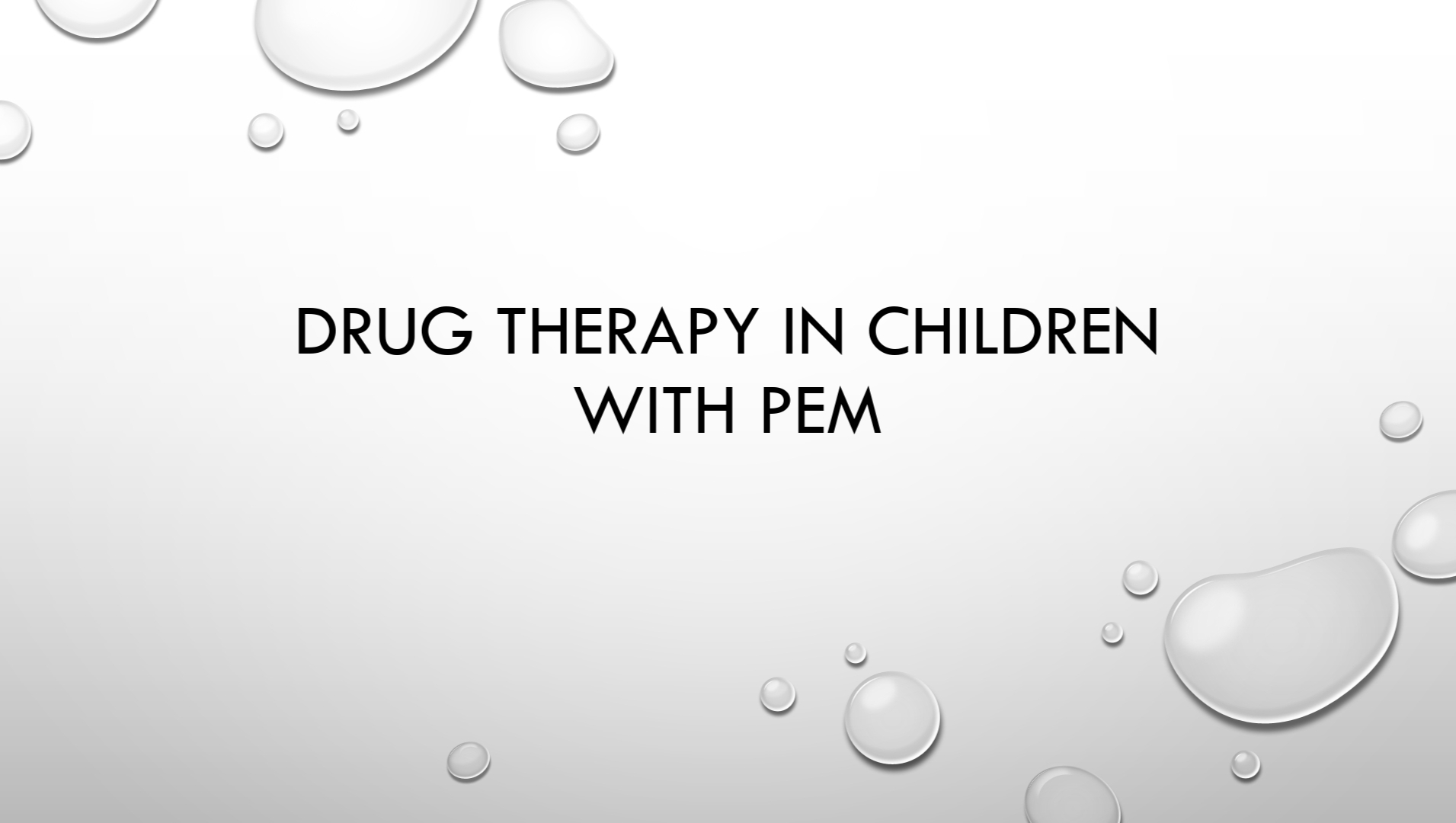 Drug therapy
