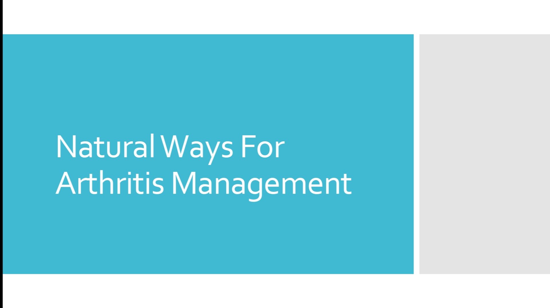 ARTHRITIS